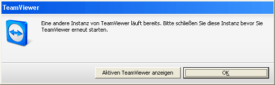 Eine andere Instanz von Teamviewer läuft