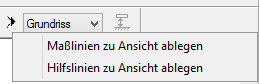 Masslinie ansichtsspezifisch